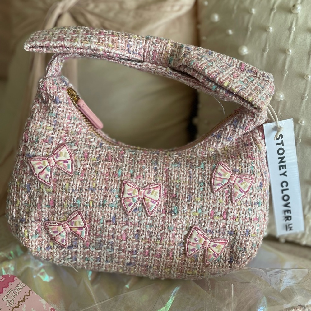 Stoney Clover Lane Happy Birthday Libby Bow Handle Bag, Headband, Scrunchie Set - Picture 4 of 5